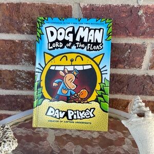 Dog Man Lord Of The Fleas Hardcover Kid’s Chapter Book Dav Pilkey